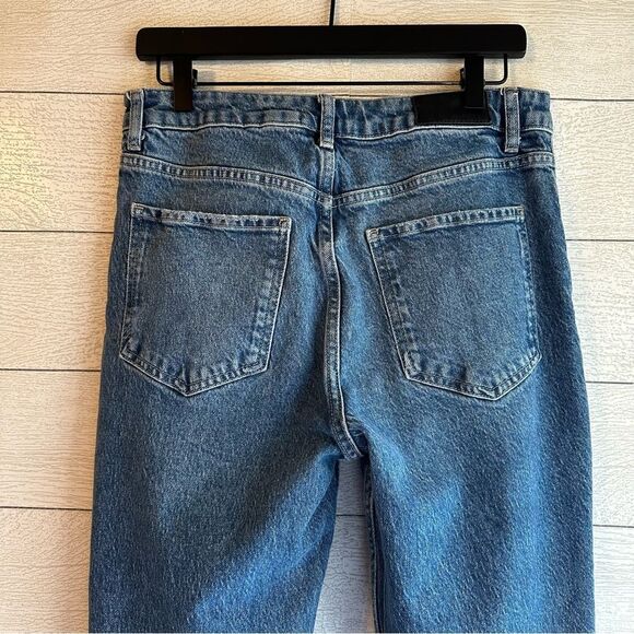 RAILS THE SUNSET HIGH RISE SLIM FLARE JEANS MAZARINE LET DOWN HEM SIZE 28 - Picture 13 of 14